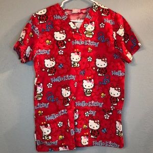 Hello kitty scrub top